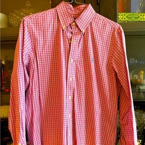 Polo Ralph Lauren red plaid performance button-down casual shirt